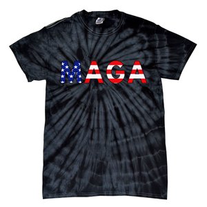 MAGA American Flag Tie-Dye T-Shirt