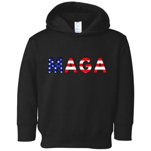 MAGA American Flag Toddler Hoodie