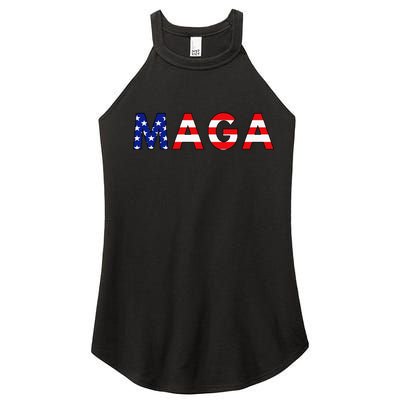 MAGA American Flag Women’s Perfect Tri Rocker Tank