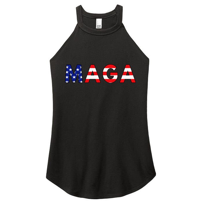 MAGA American Flag Women's Perfect Tri Rocker Tank