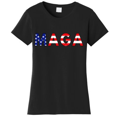 MAGA American Flag Women's T-Shirt