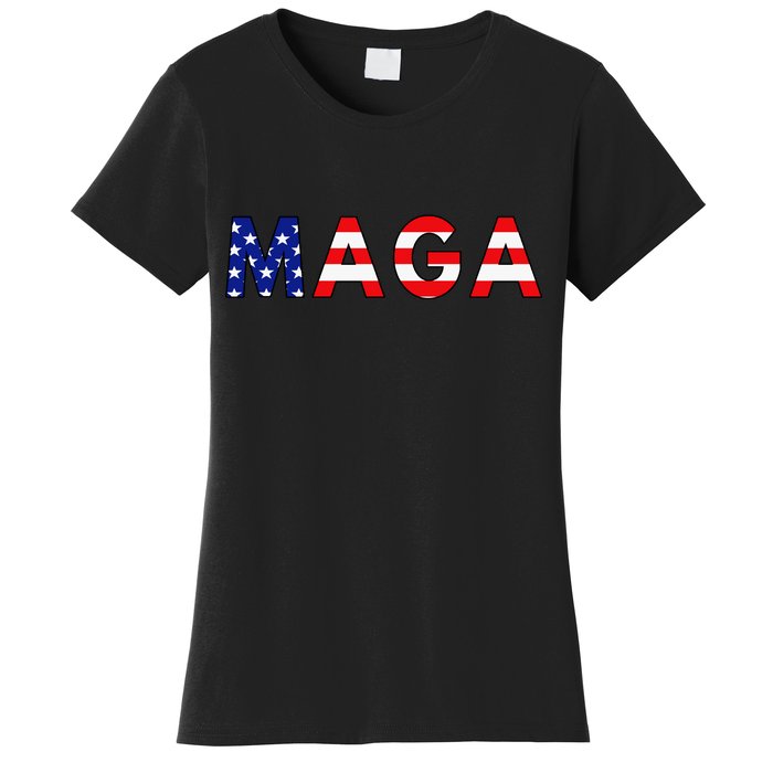 MAGA American Flag Women's T-Shirt