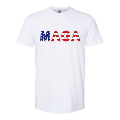 MAGA American Flag Softstyle® CVC T-Shirt