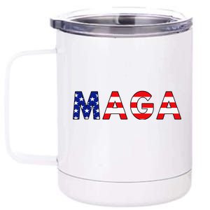 MAGA American Flag 12 oz Stainless Steel Tumbler Cup