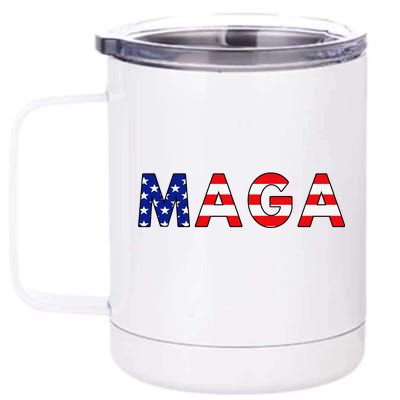 MAGA American Flag 12 oz Stainless Steel Tumbler Cup