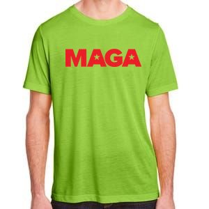 MAGA Distressed Logo Make America Great Again Adult ChromaSoft Performance T-Shirt