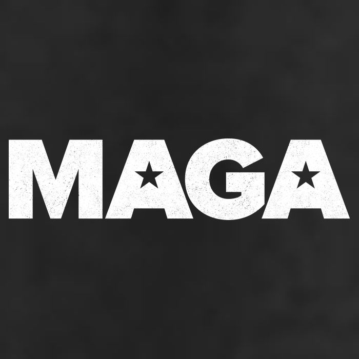 MAGA Distressed Logo Make America Great Again 7 Panel Mesh Trucker Snapback Hat