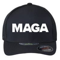 MAGA Distressed Logo Make America Great Again Flexfit Unipanel Trucker Cap