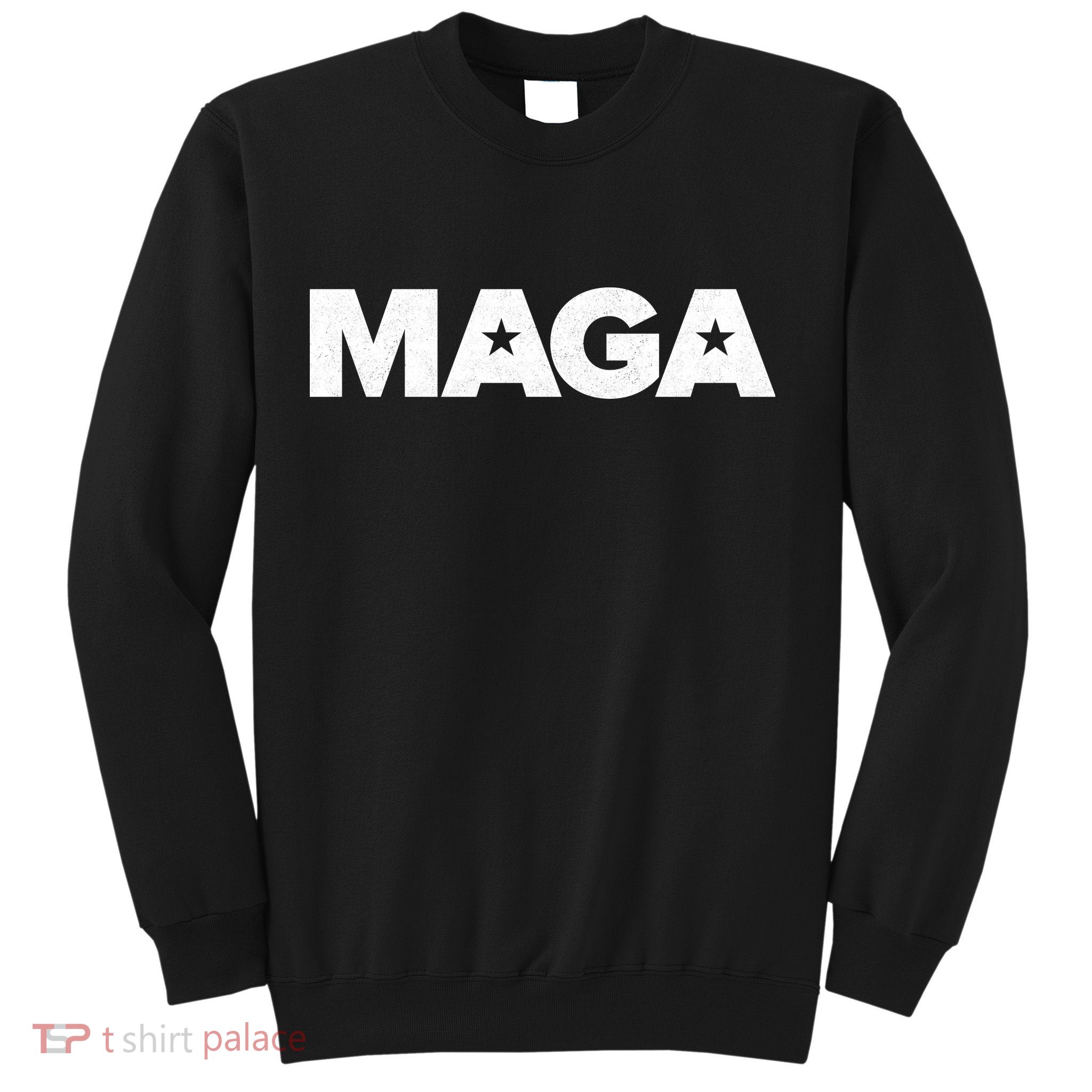 MAGA Distressed Logo Make America Great Again Sweatshirt