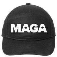 MAGA Distressed Logo Make America Great Again 7-Panel Snapback Hat