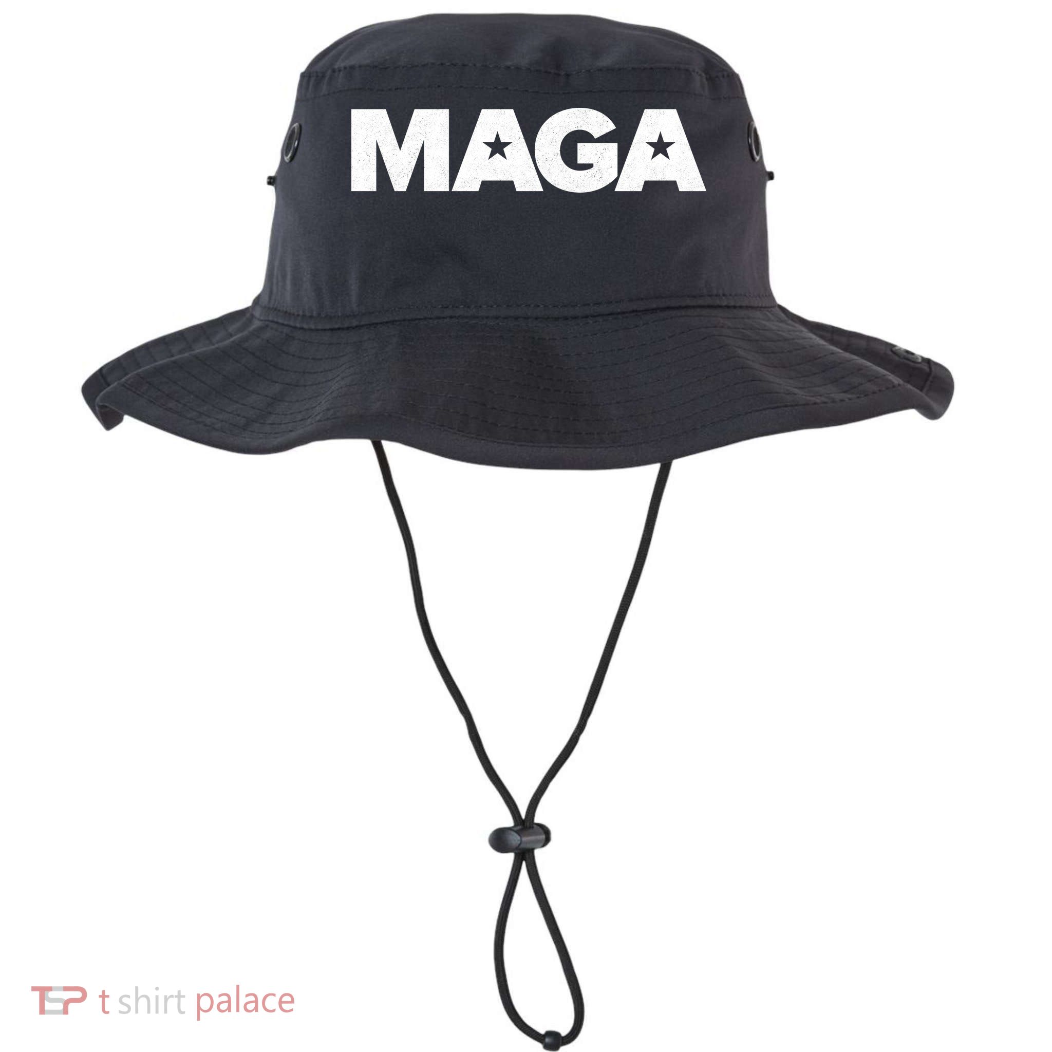MAGA Distressed Logo Make America Great Again Bucket Hat