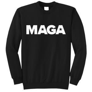 MAGA Distressed Logo Make America Great Again Tall Sweatshirt