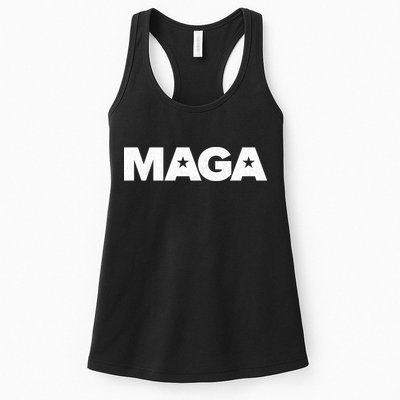 MAGA Distressed Logo Make America Great Again Womens Tank Top