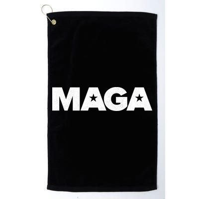 MAGA Distressed Logo Make America Great Again Golf Towel