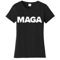 MAGA Distressed Logo Make America Great Again Women's T-Shirt