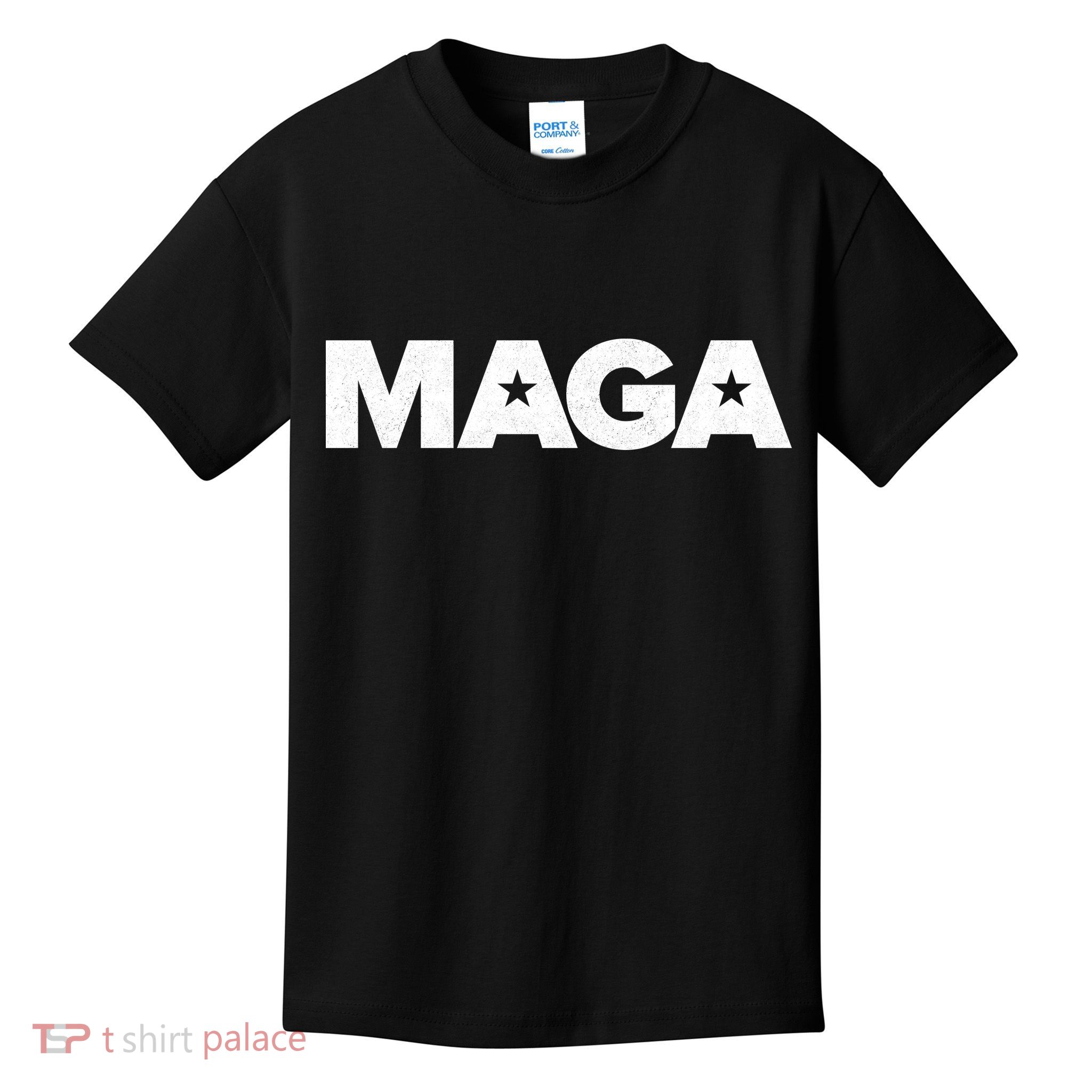 MAGA Distressed Logo Make America Great Again Kids T-Shirt