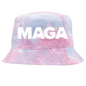 MAGA Distressed Logo Make America Great Again Tie-Dyed Bucket Hat