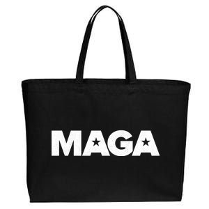 MAGA Distressed Logo Make America Great Again Cotton Canvas Jumbo Tote