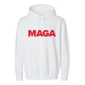 MAGA Distressed Logo Make America Great Again Garment-Dyed Fleece Hoodie