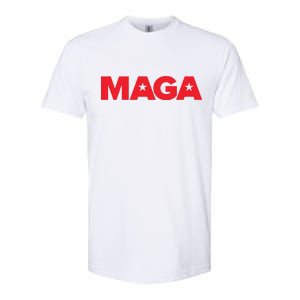 MAGA Distressed Logo Make America Great Again Softstyle CVC T-Shirt