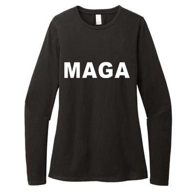 MAGA Make America Great Again President Donald Trump Womens CVC Long Sleeve Shirt