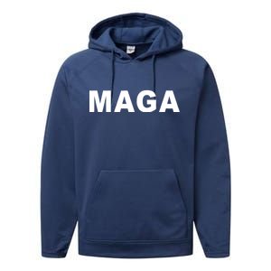 MAGA Make America Great Again President Donald Trump Performance Fleece Hoodie