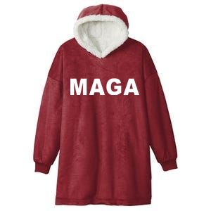 MAGA Make America Great Again President Donald Trump Hooded Wearable Blanket