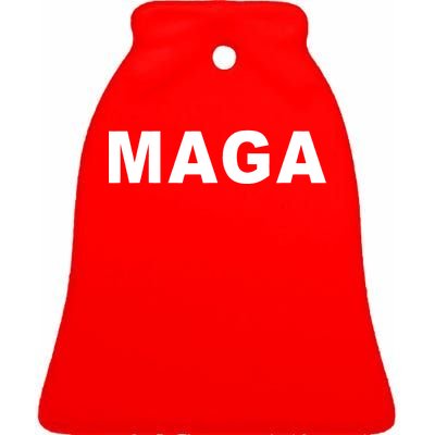 MAGA Make America Great Again President Donald Trump Ceramic Bell Ornament