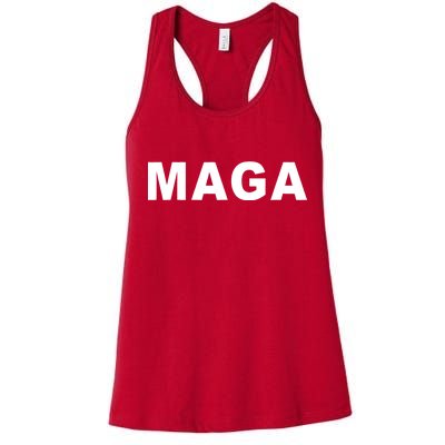 MAGA Make America Great Again President Donald Trump Women's Racerback Tank