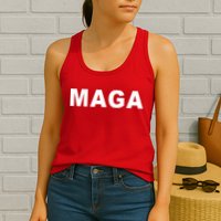 MAGA Make America Great Again President Donald Trump Womens Tank Top