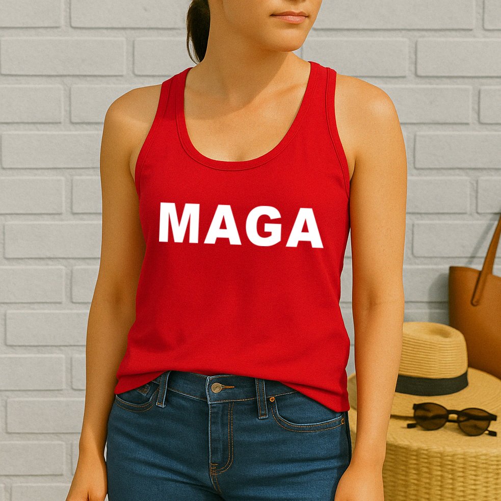 MAGA Make America Great Again President Donald Trump Womens Tank Top