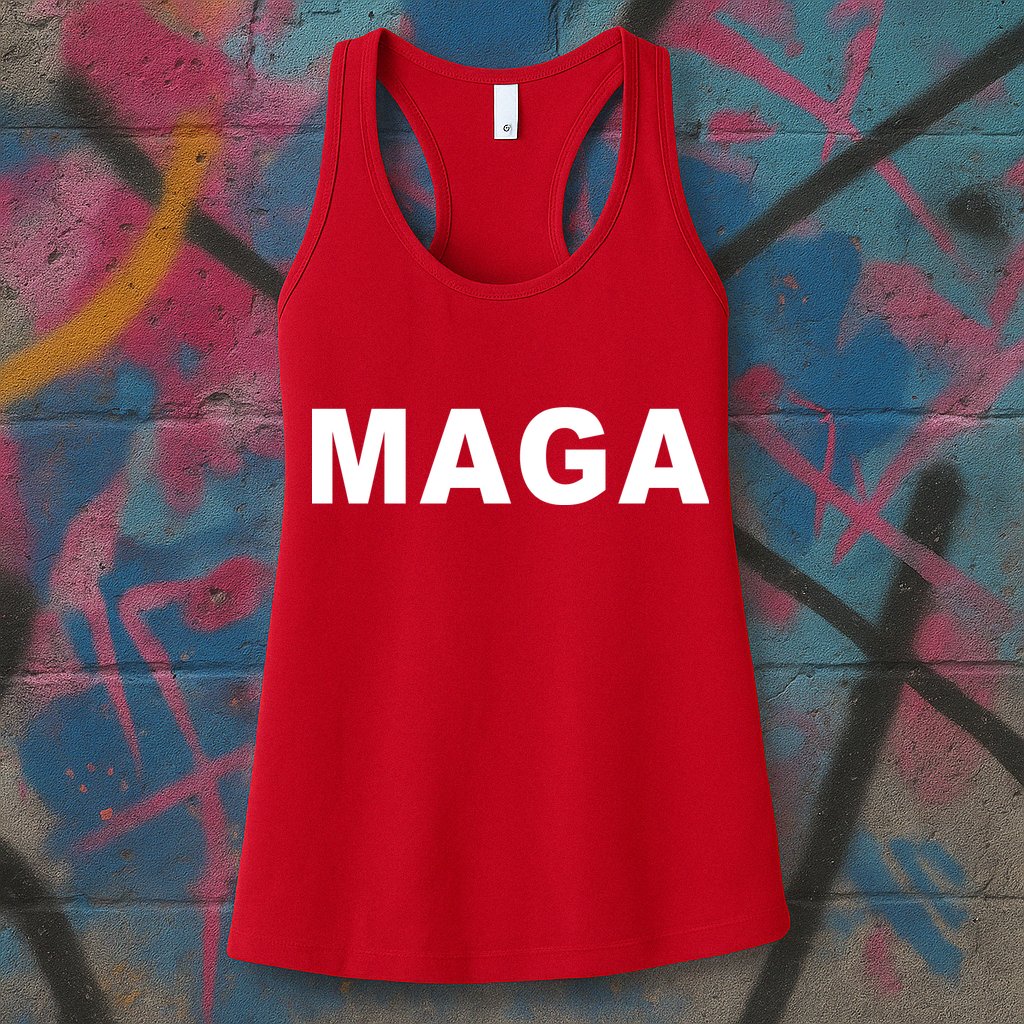 MAGA Make America Great Again President Donald Trump Womens Tank Top