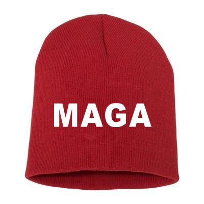 MAGA Make America Great Again President Donald Trump Short Acrylic Beanie