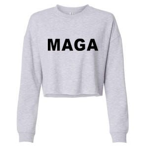 MAGA Make America Great Again President Donald Trump Cropped Pullover Crew