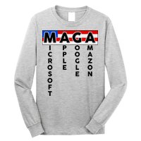 MAGA Microsoft Apple Google Amazon Long Sleeve Shirt