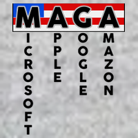 MAGA Microsoft Apple Google Amazon Long Sleeve Shirt