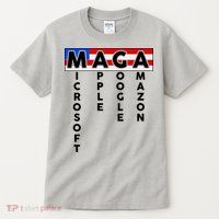 MAGA Microsoft Apple Google Amazon Tall T-Shirt