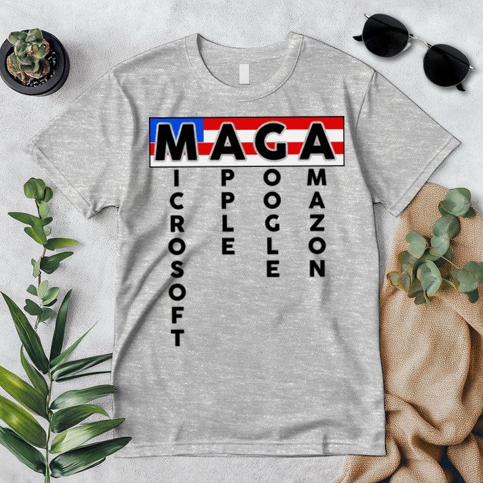 MAGA Microsoft Apple Google Amazon Premium T-Shirt