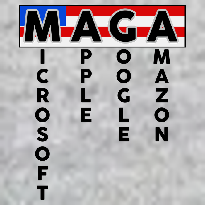 MAGA Microsoft Apple Google Amazon Premium T-Shirt