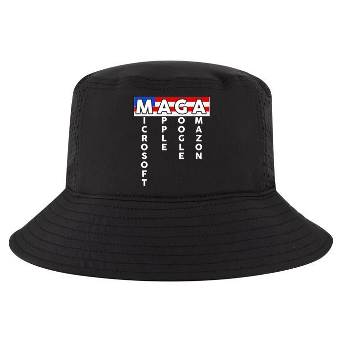 MAGA Microsoft Apple Google Amazon Cool Comfort Performance Bucket Hat