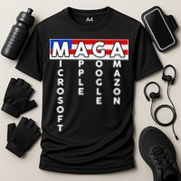 MAGA Microsoft Apple Google Amazon Cooling Performance Crew T-Shirt