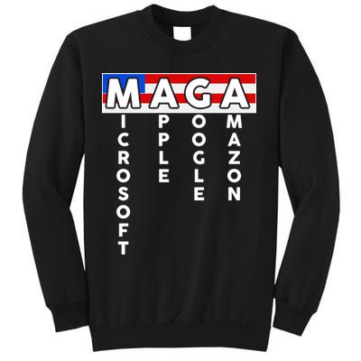 MAGA Microsoft Apple Google Amazon Sweatshirt