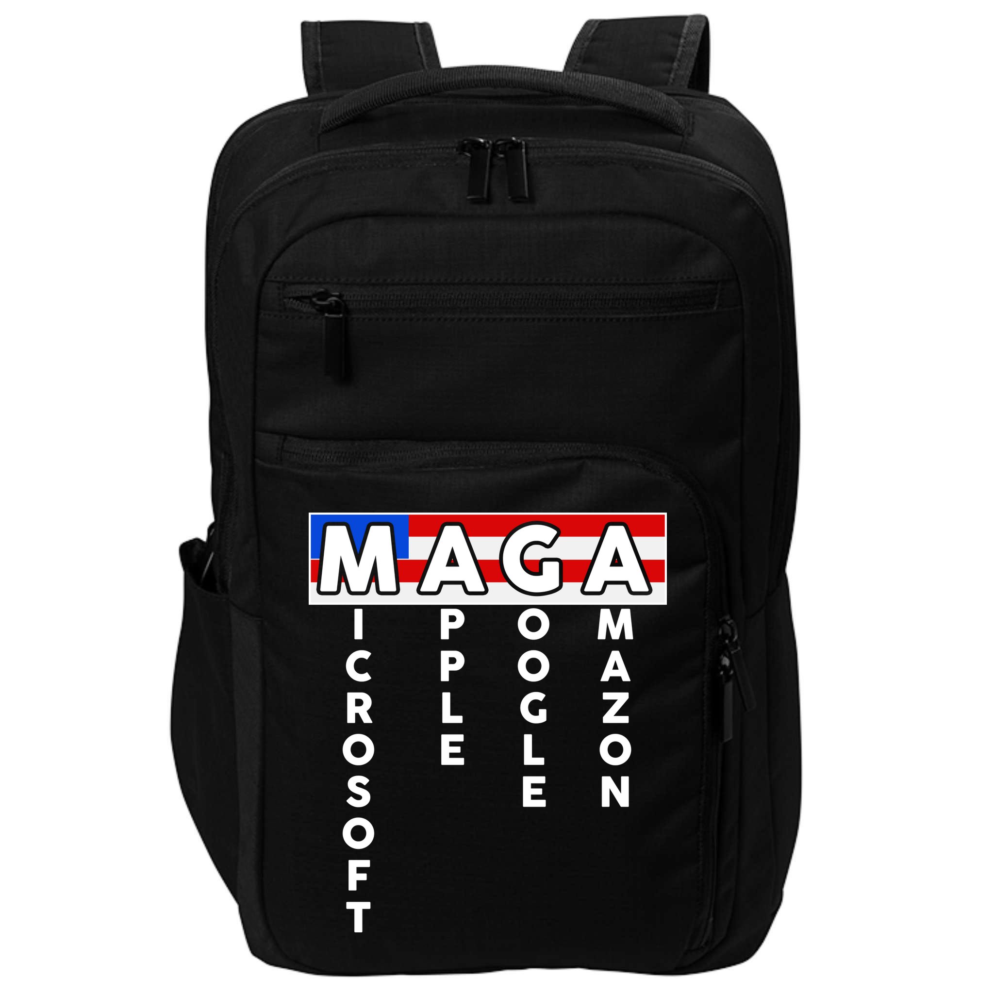 MAGA Microsoft Apple Google Amazon Impact Tech Backpack