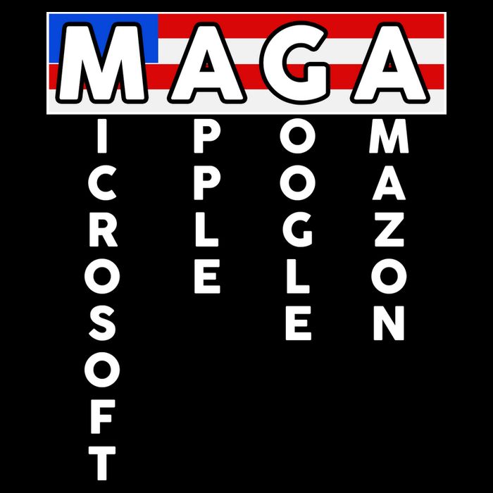 MAGA Microsoft Apple Google Amazon Button