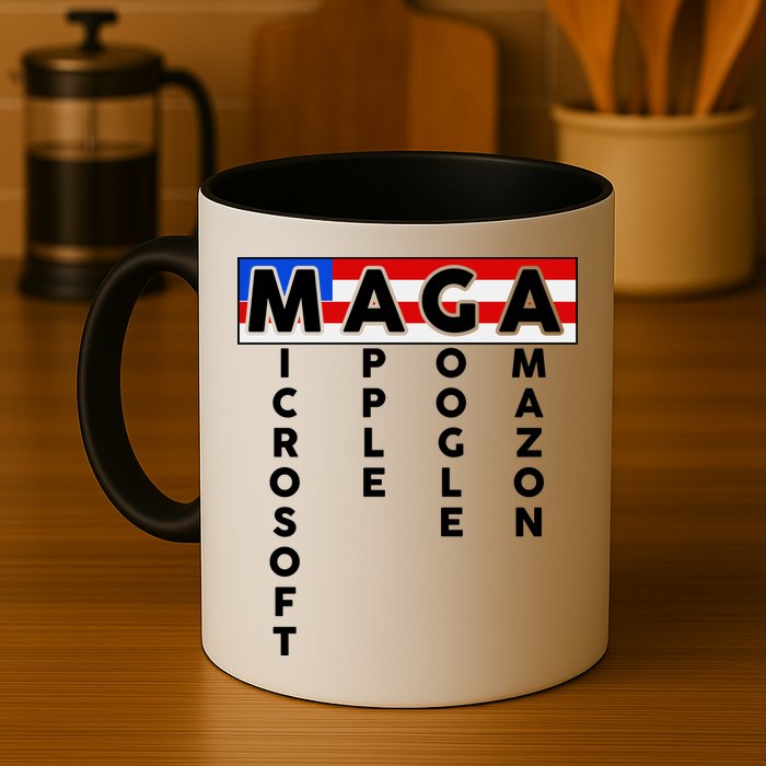 MAGA Microsoft Apple Google Amazon Mug