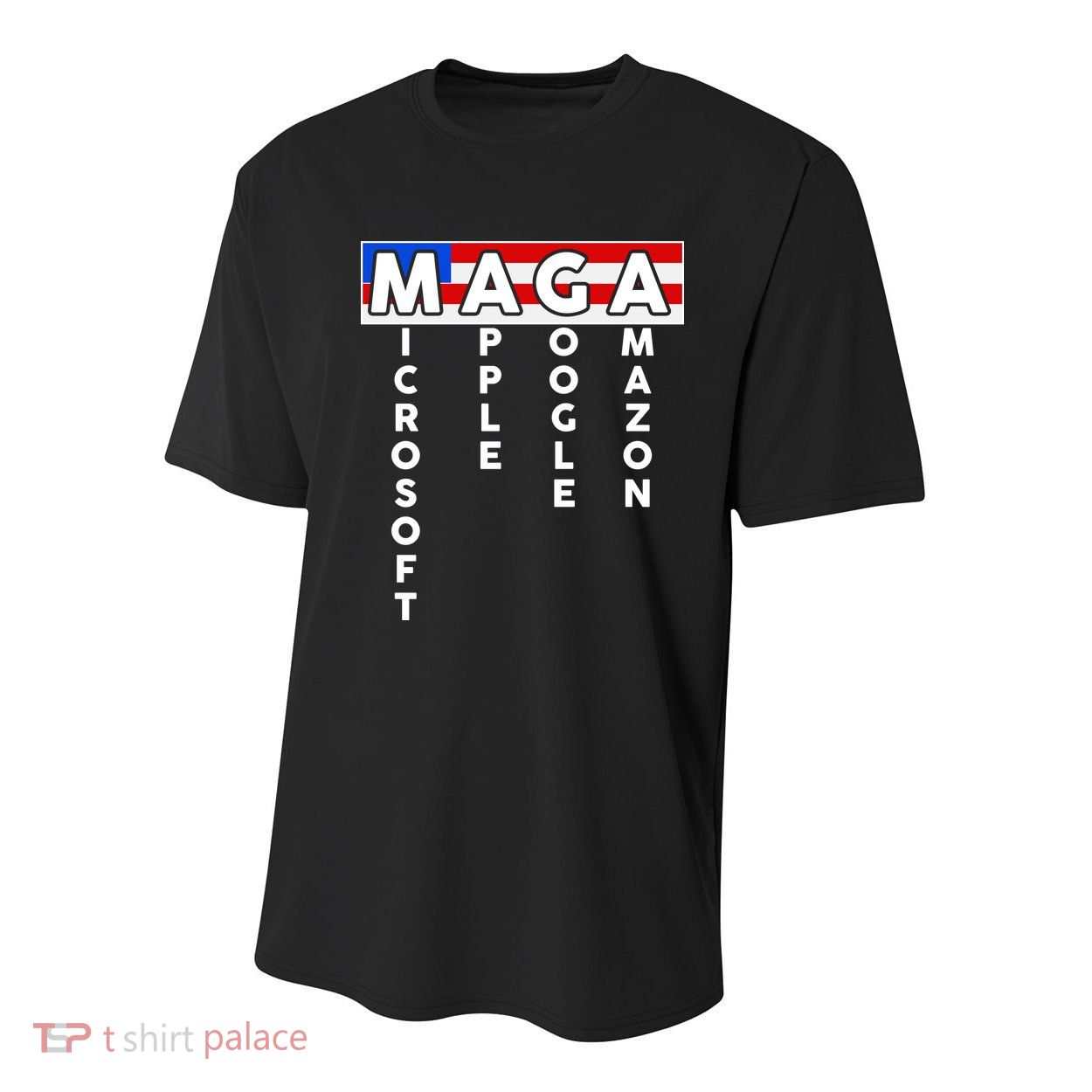 MAGA Microsoft Apple Google Amazon Youth Performance Sprint T-Shirt