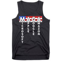 MAGA Microsoft Apple Google Amazon Tank Top
