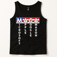 MAGA Microsoft Apple Google Amazon Tank Top