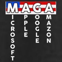 MAGA Microsoft Apple Google Amazon Golf Towel