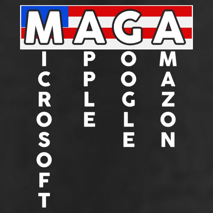 MAGA Microsoft Apple Google Amazon Golf Towel